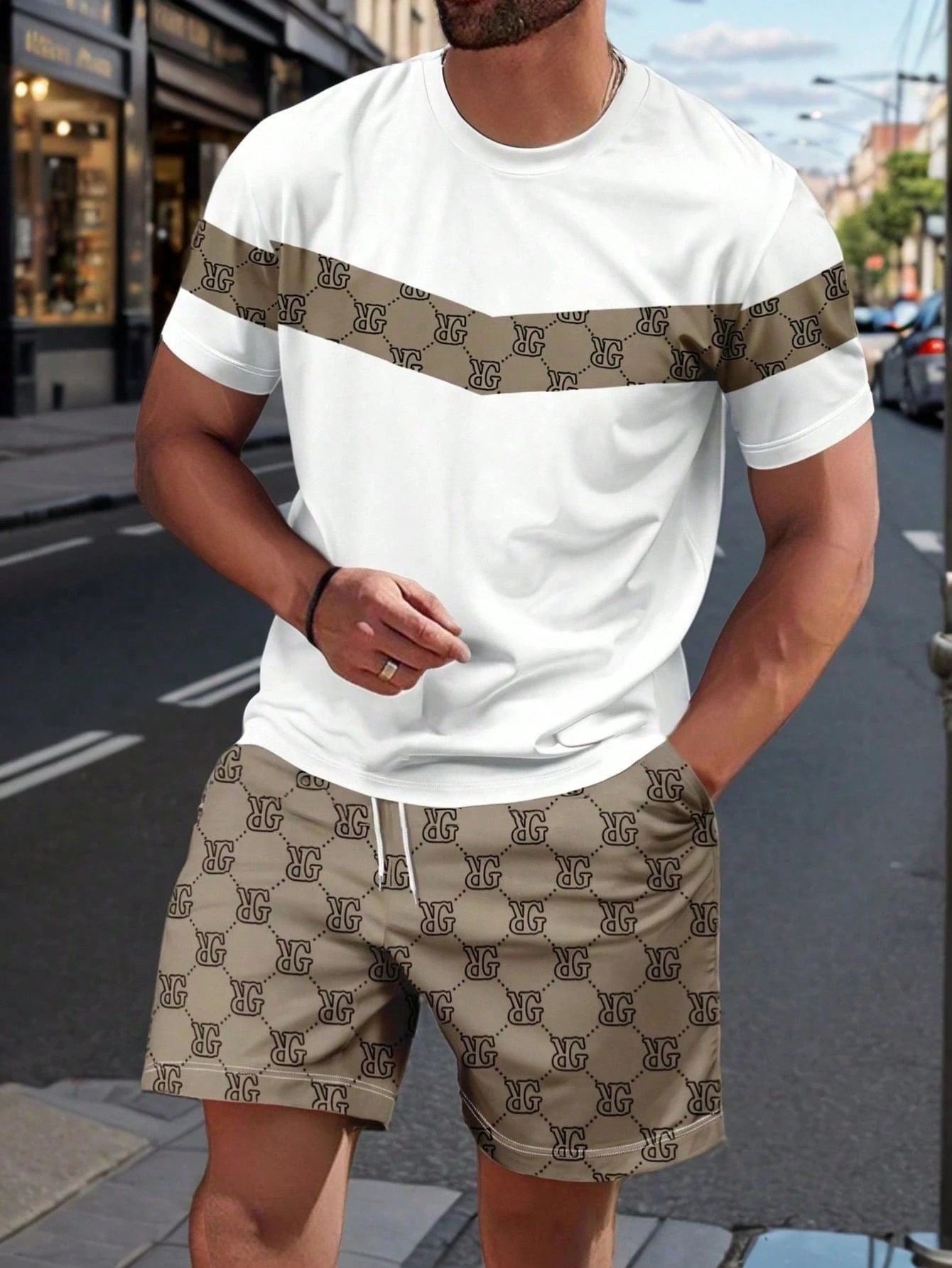 Summer Clothing Men Fashion - Zomerpak voor heren 2026 met 3D-geprint