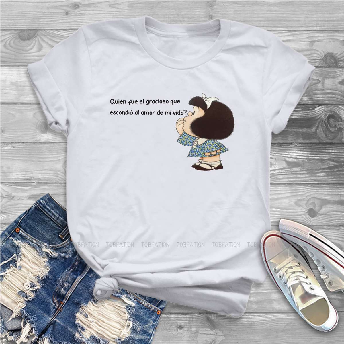 Summer Clothing Essentials Women - Woorden Essentiële Vrouwelijke Kleding Mafalda Quino