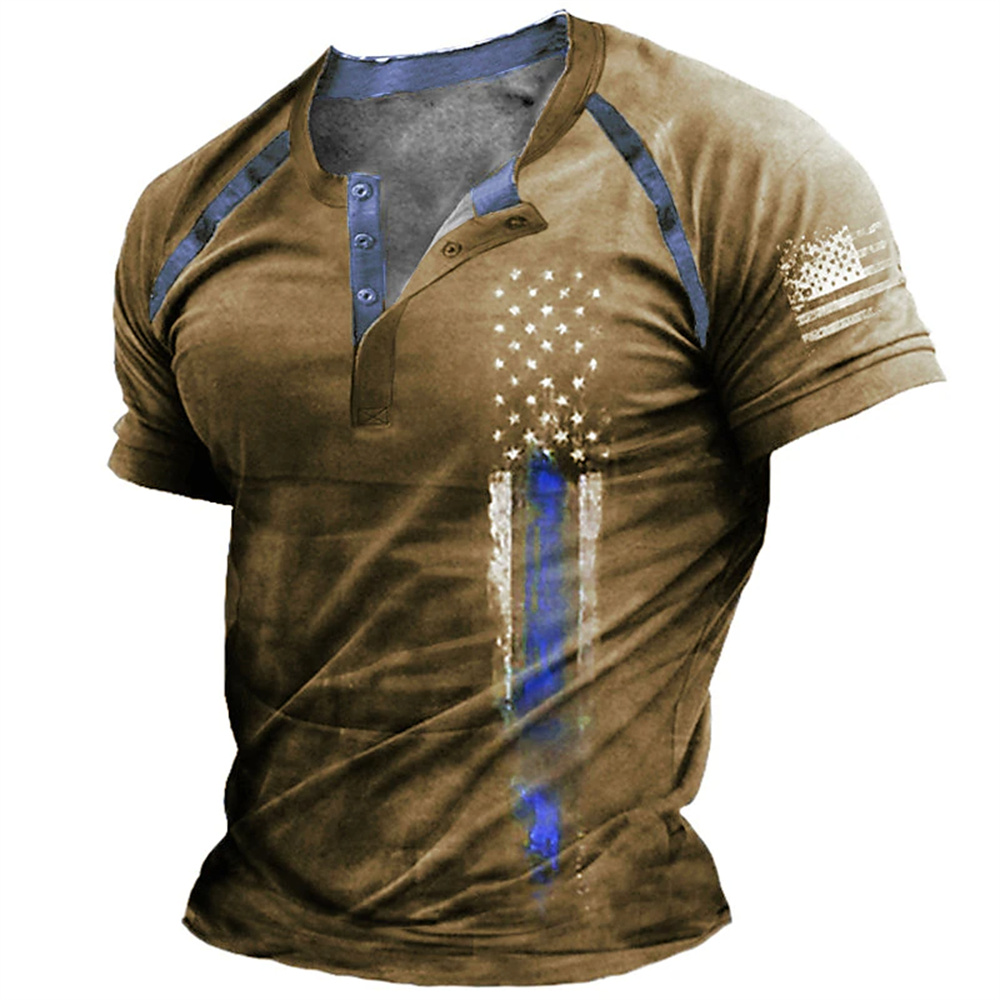 Summer Clothing Men Fashion - Grappige 3D Amerikaanse vlag print heren