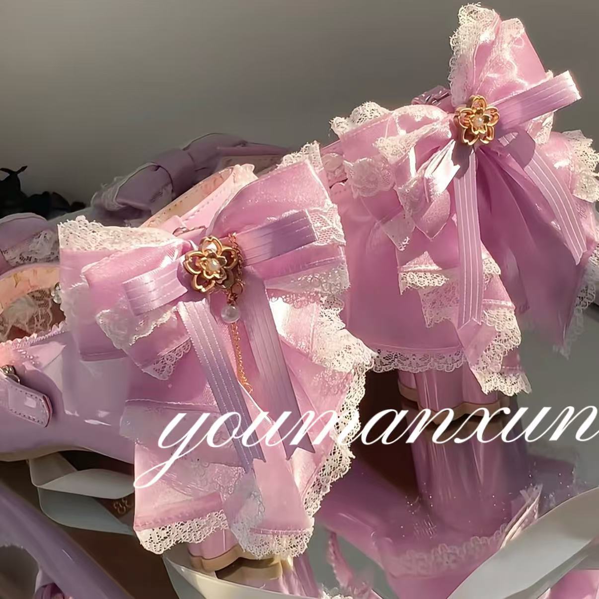 Summer Japanese Clothing - LEOSOXS Strik Kant Prinses Lolita Hoge