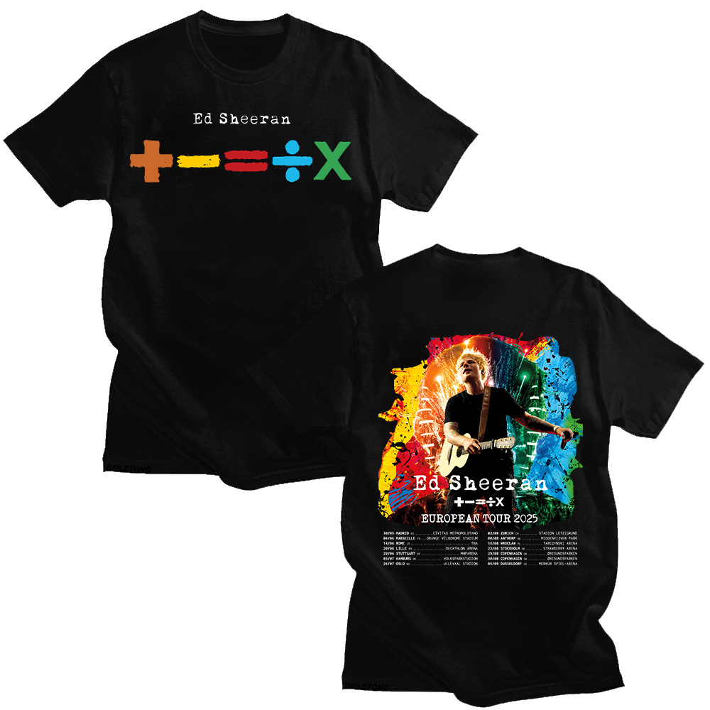 Summer Clothing Gif - Ed Sheeran Europese Tour 2025 T-shirts