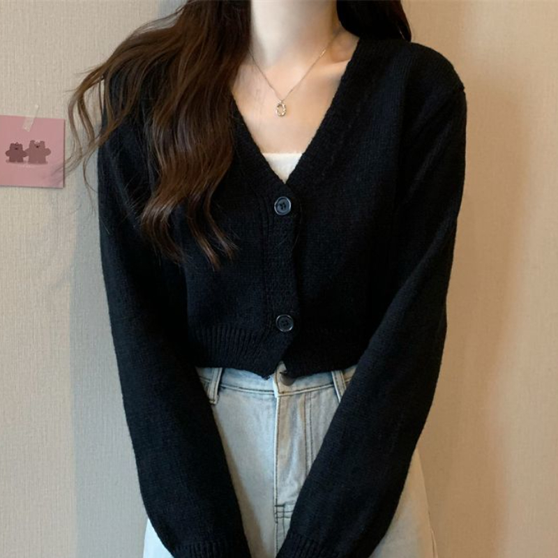 Crop Cardigan Vrouwen Slank He - Summer Clothing Aesthetic recensie en prijs