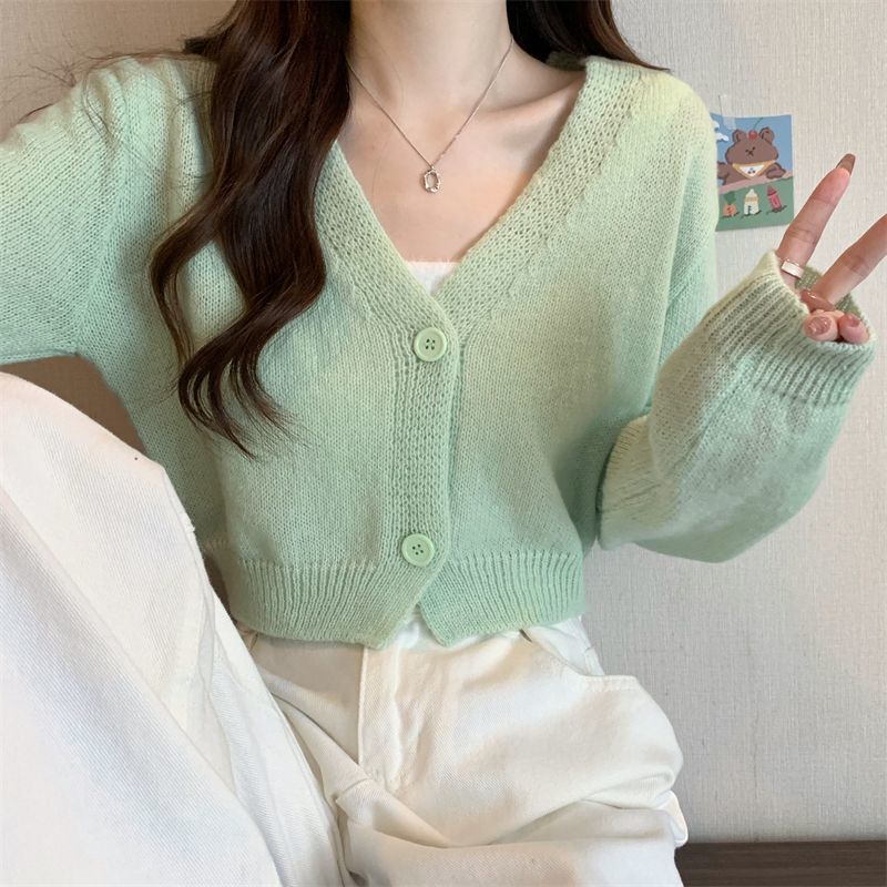 Crop Cardigan Vrouwen Slank He - Summer Clothing Aesthetic recensie en prijs