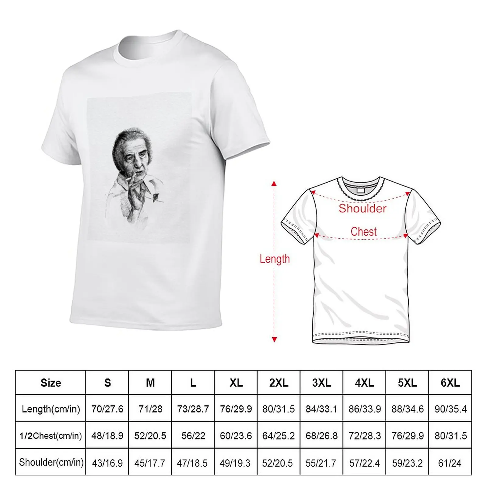 Nieuwe Golda Meir T-Shirt Esth - Summer Clothing Aesthetic recensie en prijs