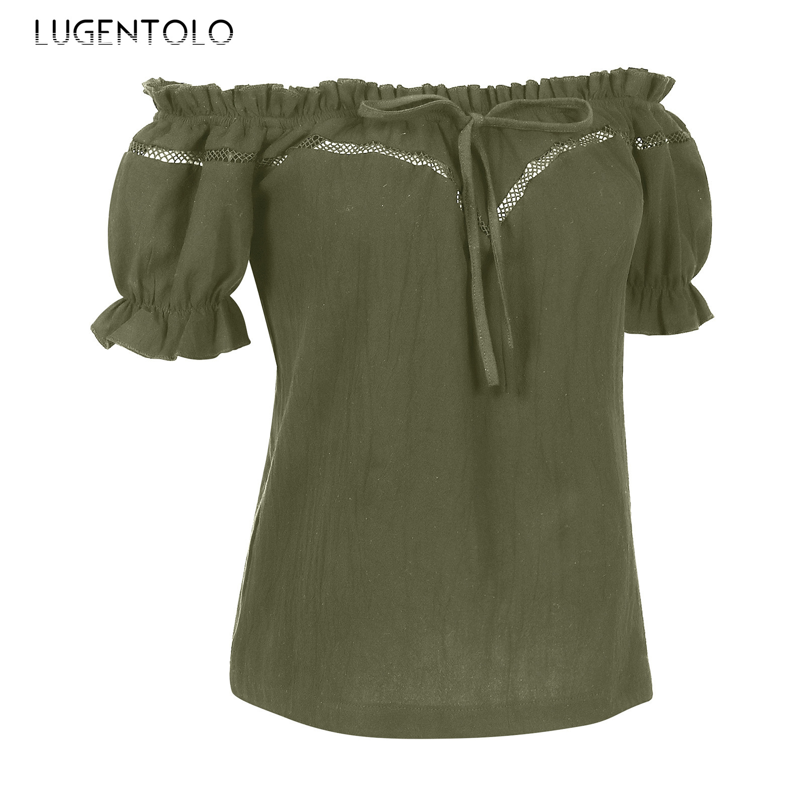 Vrouwen Retro Shirt Donkere Re - Summer Renaissance Clothing recensie en prijs