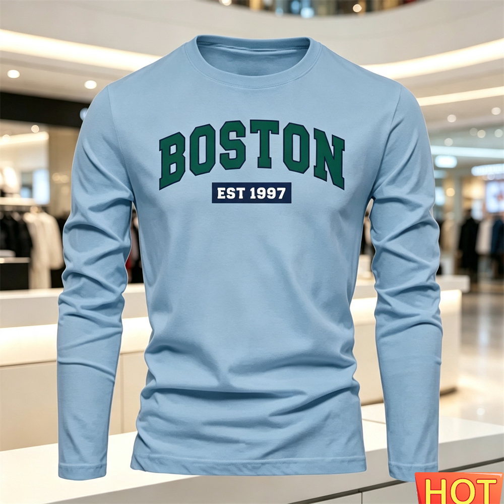 Herfst Zomer heren T-shirt met - Summer Clothing Men Fashion recensie en prijs