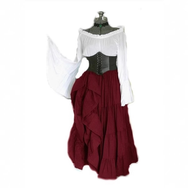 2025 Nieuwe feestjurk met lang - Summer Renaissance Clothing recensie en prijs