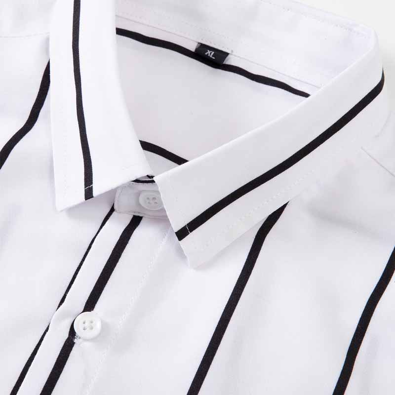 Heren gestreept overhemd met l - Summer Clothing Men Fashion recensie en prijs