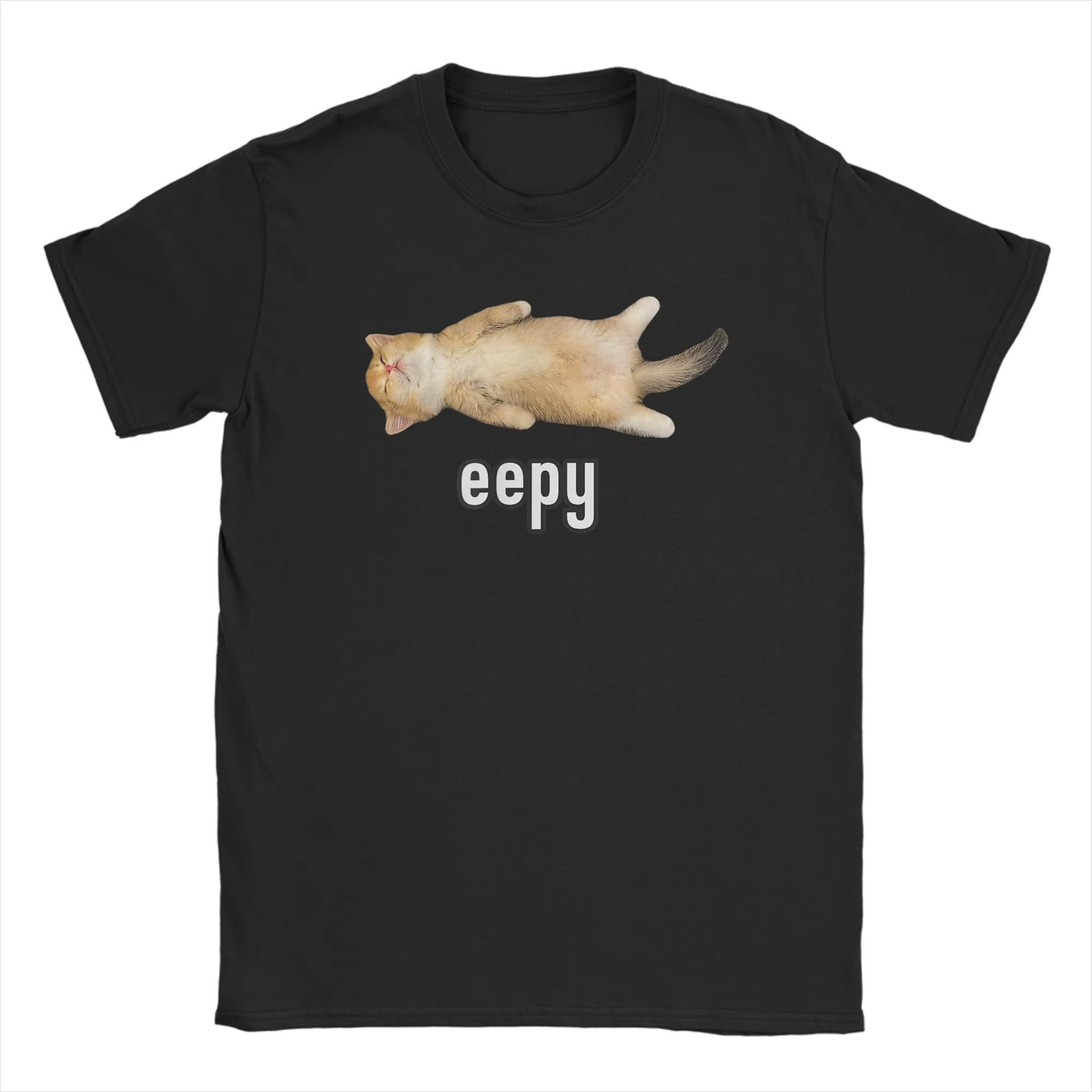 2026 Mannen T-shirt Eepy Cat S - Summer Clothing Gif recensie en prijs