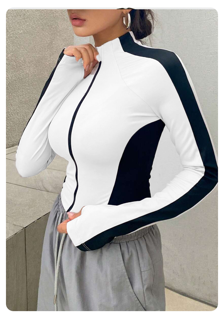 Yogakleding Jas met opstaande  - Summer Clothing Tops recensie en prijs