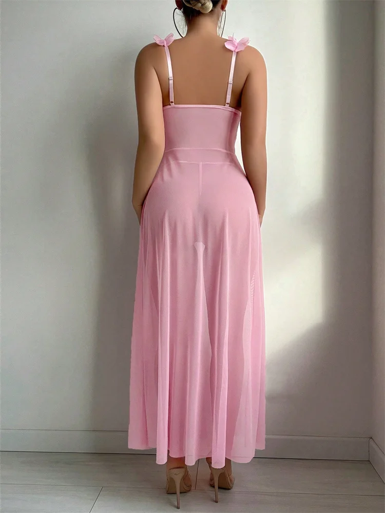 Roze bloemenkant doorzichtige  - Summer Clothing Collection recensie en prijs