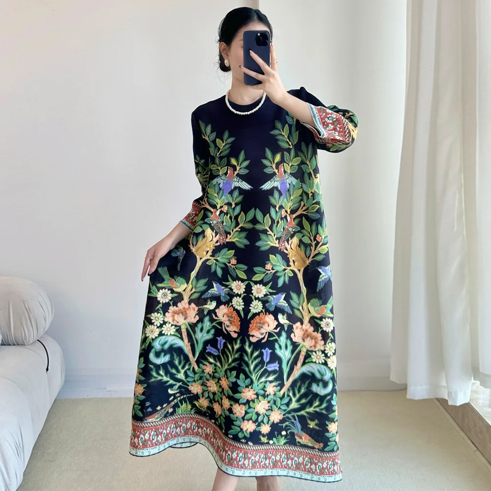 Miyake Vintage Print Jurk Zeve - Summer Clothing Essentials Women recensie en prijs
