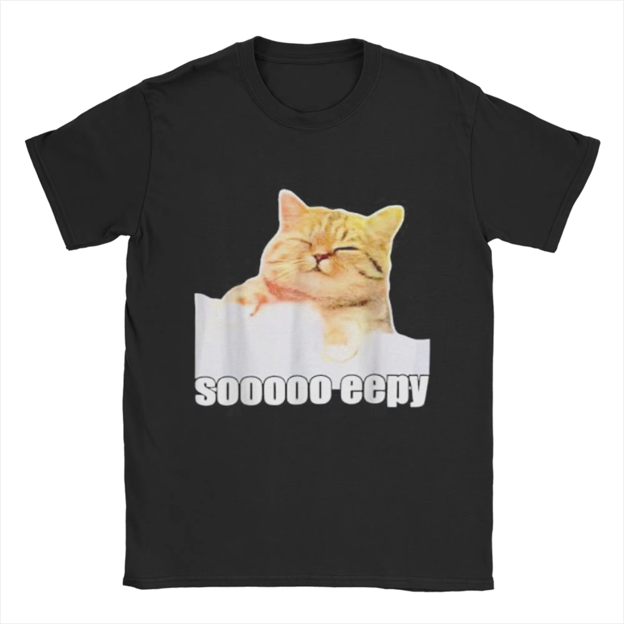 Heren T-shirt Eepy Cat Sleepy  - Summer Clothing Gif recensie en prijs