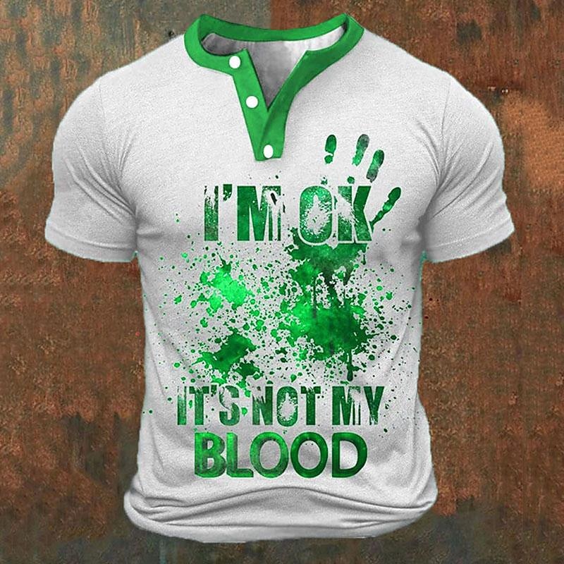 Grappige 3D-letterprint heren  - Summer Clothing Men Fashion recensie en prijs