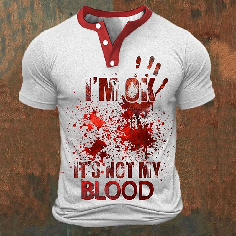 Grappige 3D-letterprint heren  - Summer Clothing Men Fashion recensie en prijs