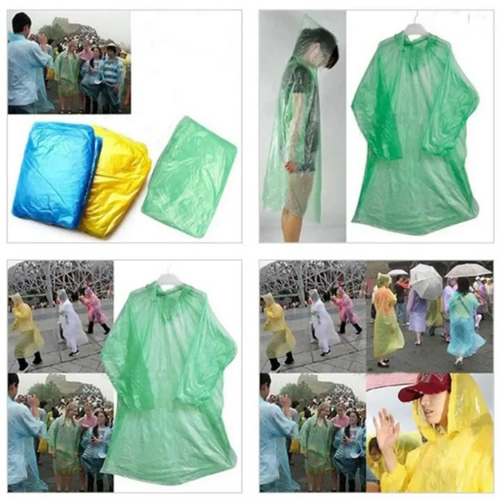 5/10PC Wegwerpregenjas Adultch - Summer Rain Clothing recensie en prijs